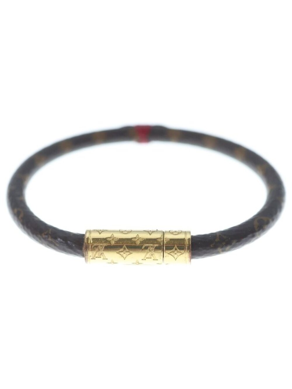 Louis Vuitton Bracelet Daily Confidential Bangle Brown Red Gold - Picture 2 of 6